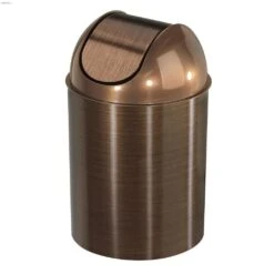 2.5 Gal Brushed Metal Waste Can