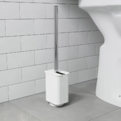 Flex Sure-Lock White Toilet Brush And Holder -Umbra 1080945 3