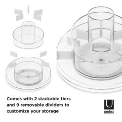 Umbra Cascada Cosmetic Organizer-Clear -Umbra 1255263 12 1