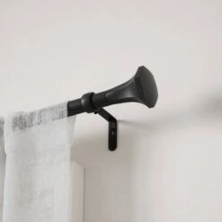 Umbra Sita 1" Curtain Rod 36"-72"-Matte Black 7 Umbra Sita 1" Curtain Rod 36"-72"-Matte Black -Umbra 1255280 4