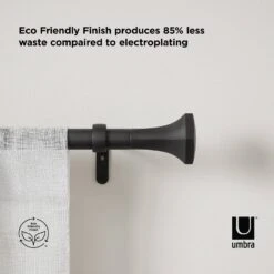 Umbra Sita 1" Rod 72"-144"-Matte Black -Umbra 1255281 2