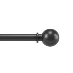 Umbra Bolas 1" Curtain Rod 72"-144"-Matte Black