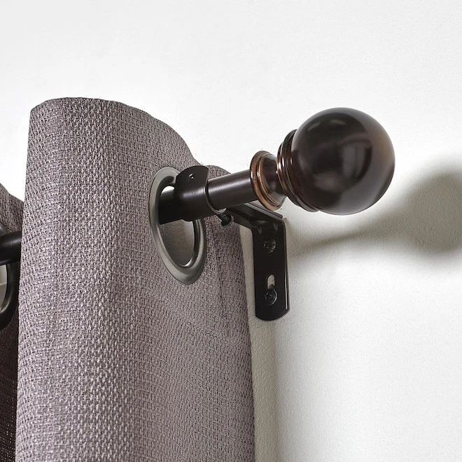 Umbra 88-in To 120-in Bronze Steel Curved Curtain Rod 2 Umbra 88-in To 120-in Bronze Steel Curved Curtain Rod - Image 2