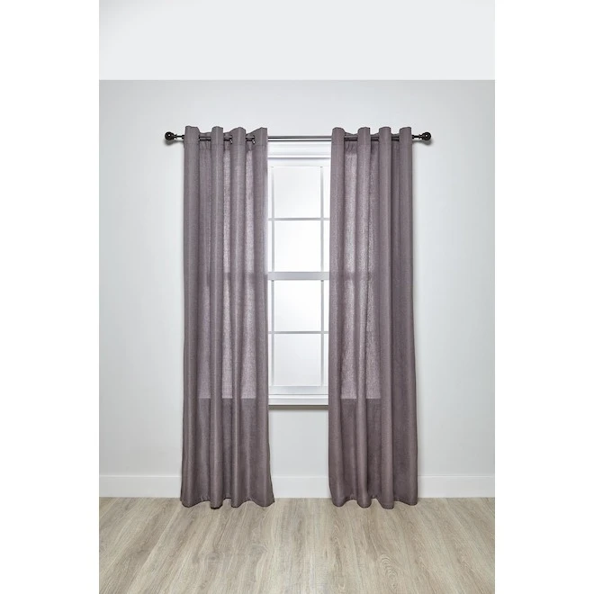 Umbra 88-in To 120-in Bronze Steel Curved Curtain Rod 1 Umbra 88-in To 120-in Bronze Steel Curved Curtain Rod