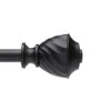 Umbra 88-in To 120-in Black Steel Curved Curtain Rod
