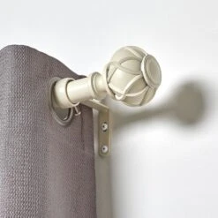 Umbra 72-in To 144-in White Steel Curved Curtain Rod -Umbra 32018670b L