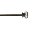 Umbra 36-in To 72-in Polished Bronze Steel Curved Curtain Rod