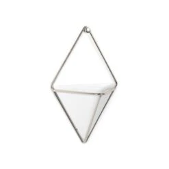 Umbra Trigg Wall Display - Small - White/Nickel - 2-Piece