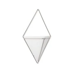 Umbra Trigg Wall Display - Large - White/Nickel -Umbra 330007973 AlternateImage1 l