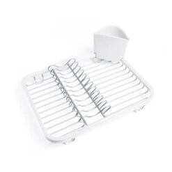 Umbra Sinkin Dish Rack - White/Nickel -Umbra 330008007 AlternateImage1 l