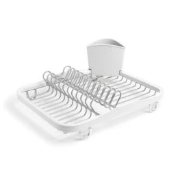 Umbra Sinkin Dish Rack - White/Nickel -Umbra 330008007 MainImage 001 l