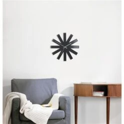 Umbra 12-in Black Ribbon Wall Clock -Umbra 330008014 AlternateImage1 l
