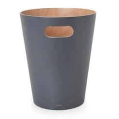 Umbra Natural/Charcoal Woodrow Can -Umbra 330008058 AlternateImage3 l