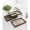 Umbra Terrace 7.75-in X 7-in X 10-in Black Walnut Jewelry Tray