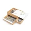 Umbra Stowit 4.63-in X 8.88-in X 10.25-in White Natural Jewelry Box