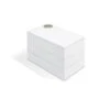 Umbra Spindle 5-in X 4.75-in X 7.50-in White Storage Jewelry Box
