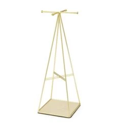 Umbra Prisma 14.06-in X 4.92-in X 4.92-in Matte Brass Jewelry Stand