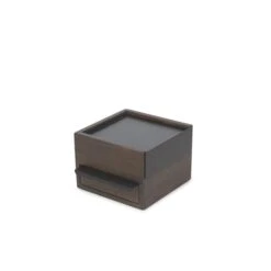 Umbra Mini Stowit 4.45-in X 6.10-in X 6.75-in Black Walnut Jewelry Box -Umbra 330008153 MainImage 001 l