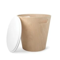Umbra Woodrow White/Natural Storage Stool -Umbra 330008239 AlternateImage1 l