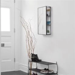 Umbra Black Cubiko Mirror -Umbra 330008246 AlternateImage1 l