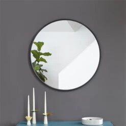 Umbra Black Hub Wall Mirror -Umbra 330008249 AlternateImage6 l