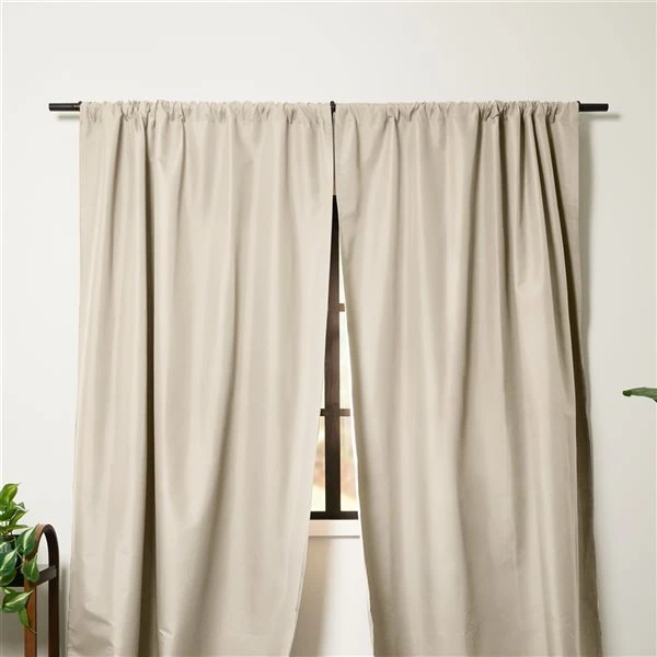 Umbra Twilight 95-in Linen Polyester Blackout Curtain Panel Pair 2 Umbra Twilight 95-in Linen Polyester Blackout Curtain Panel Pair - Image 2