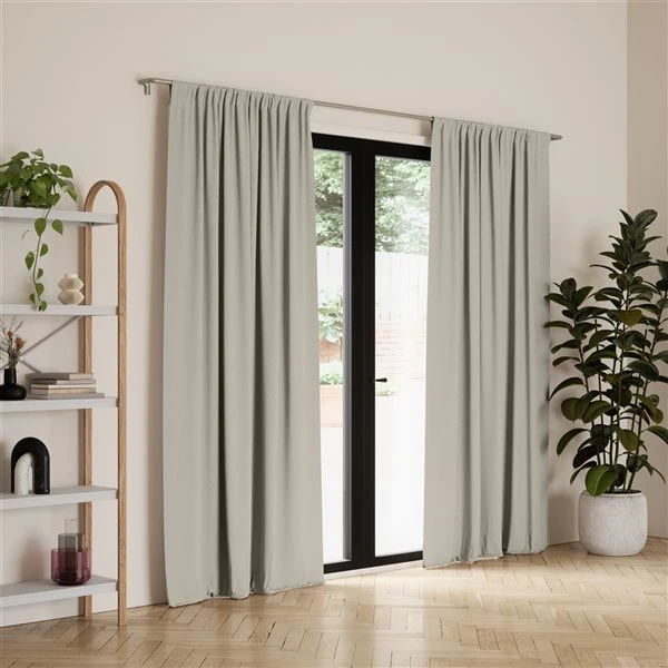 Umbra Twilight 95-in Linen Polyester Blackout Curtain Panel Pair 4 Umbra Twilight 95-in Linen Polyester Blackout Curtain Panel Pair - Image 4
