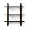 Umbra Bellwood 25.67-in L X 29.5-in H X 9.3-in D Black And Walnut Wood Wall Shelf