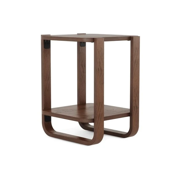 Umbra Bellwood Aged Walnut Wood Square End Table 2 Umbra Bellwood Aged Walnut Wood Square End Table - Image 2