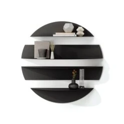 Umbra Solis 30-in L X 7.29-in H X 30-in D Black Steel Wall Shelf -Umbra 331042265 AlternateImage2 l