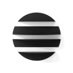 Umbra Solis 30-in L X 7.29-in H X 30-in D Black Steel Wall Shelf