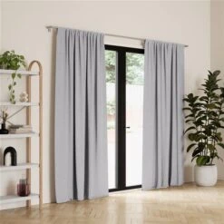 Umbra Twilight 84-in Grey Polyester Blackout Curtain Panel Pair -Umbra 331042268 MainImage 001 l