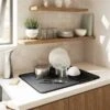 Umbra Udry 18-in W X 24-in L Plastic Dish Rack With Drying Mat