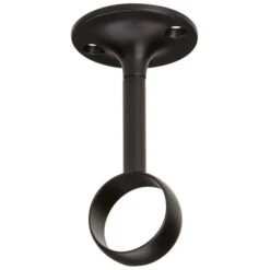 Umbra Pack Of 2 Curtain Rod Ceiling Brackets - Black