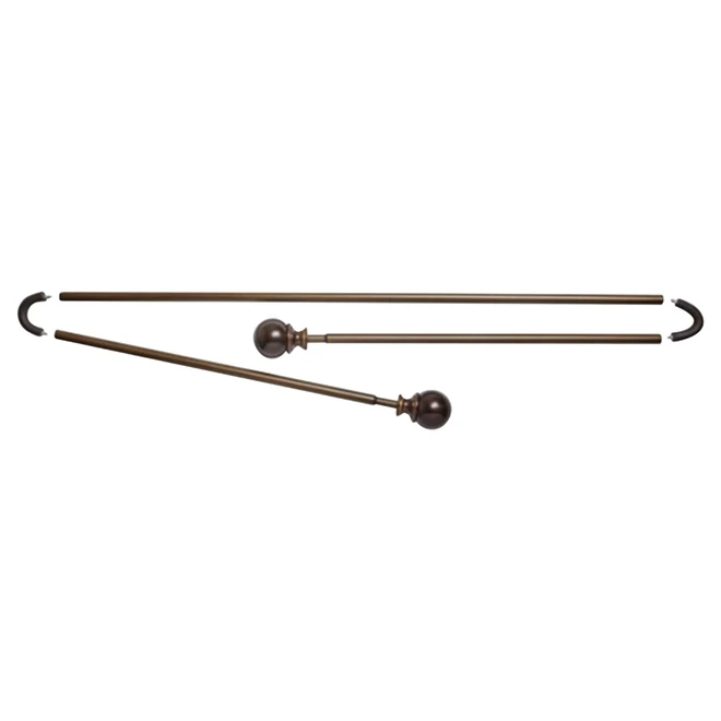 Umbra Set Of 3 Curtain Rods For Bay Windows - Bronze 1 Umbra Set Of 3 Curtain Rods For Bay Windows - Bronze