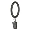 Umbra 7-Pack 1-in Black Steel Curtain Ring