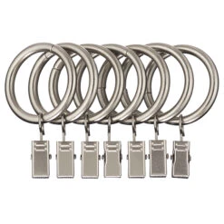 Umbra Pack Of 7Â Curtain Clip Rings - Nickel