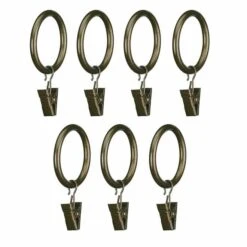 Umbra 7-Pack 1-in Bronze Steel Curtain Ring