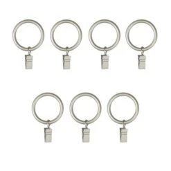 Umbra 7-Pack 1-in Nickel Steel Curtain Ring
