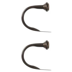 Umbra 2-Pack Bronze Steel Curtain Holdbacks