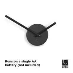 Umbra Analog Atomic Round Indoor Wall Standard Clock