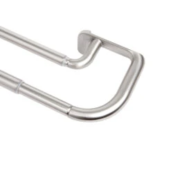 Umbra Twilight Double Curtain Rod Darkening System 48-88-in Matte Nickel -Umbra 56836156 L