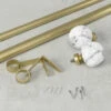 Umbra Venus Steel Curtain Rod - Gold Finish - 36 To 72-in