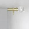 Umbra Leona Stainless Steel Curtain Rod - Brass Finish - 72 To 144-in