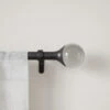 Umbra Orba Stainless Steel Curtain Rod - Matte Black - 36 To 72-in