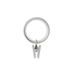 Umbra Cappa Steel Clip Curtain Ring - Nickel - Set Of 7