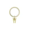 Umbra Cappa Steel Curtain Clip Ring - Brass Finish - Set Of 7