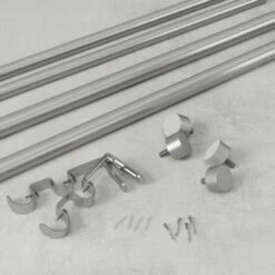 Umbra Cappa Stainless Steel Double Curtain Rod - Nickel - 66 To 120-in