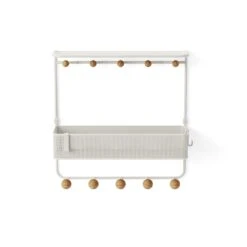 Umbra Estique Shelf With Hooks (white)